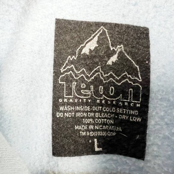 Teton Gravity Grateful Dead Ski Hoodie TGR Intergalactic Skier sweatshirt flawed - Picture 11 of 12